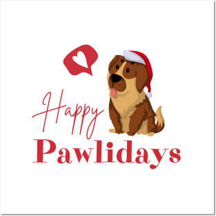 Happy Pawlidays Posters and Art